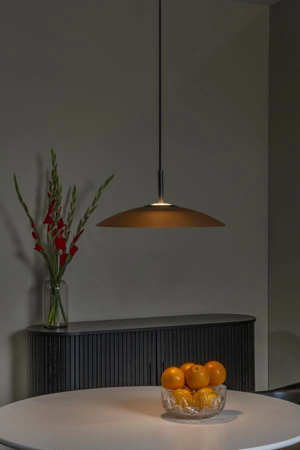 Lucide Premium MENGA - Suspension - Ø 40 cm - LED Dim. - 1x11W 2700K - Ambre - ambiance 2
